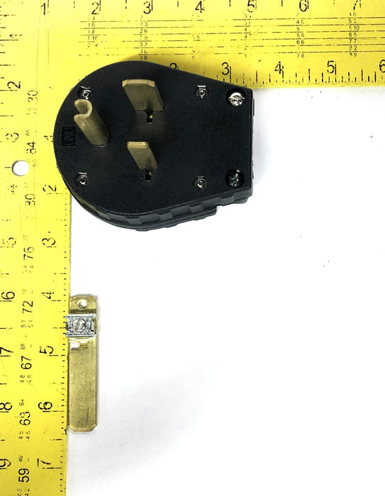 Legrand Pass & Seymour 30/50A 250V 2P3W Angle Plug 3869 NOS