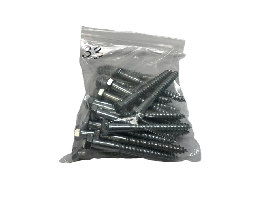 LB Nominal 3/8" x 3-3/8" 307A Hex Head Lag Screw [Lot of 33] NOS