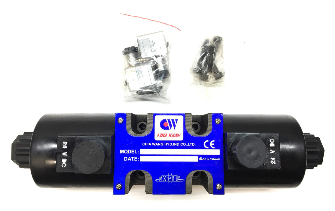 Chia Wang Solenoid Operated Directional Valve WE-3C6-03G-D2-3035 NOS