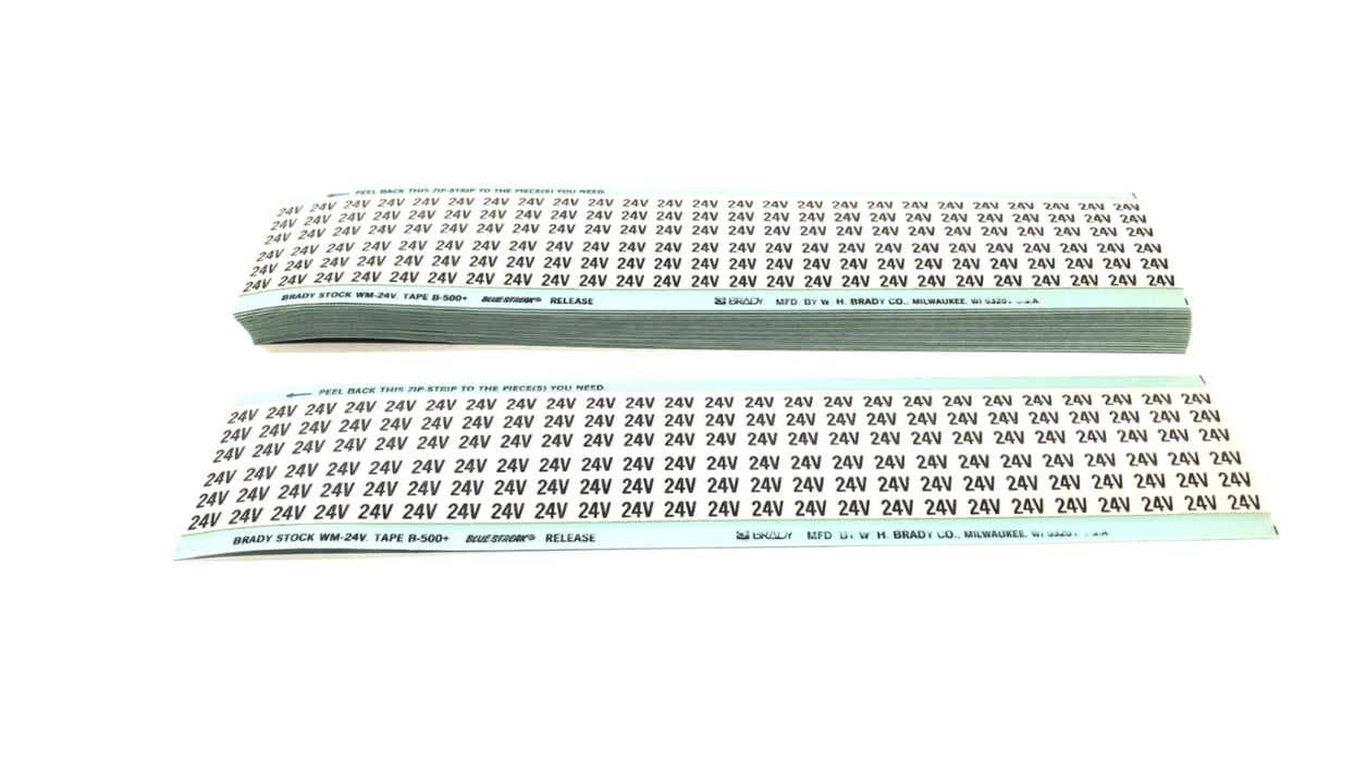 Brady Box of (20) B-500 24V Wire Marker Cards WM-24V NOS