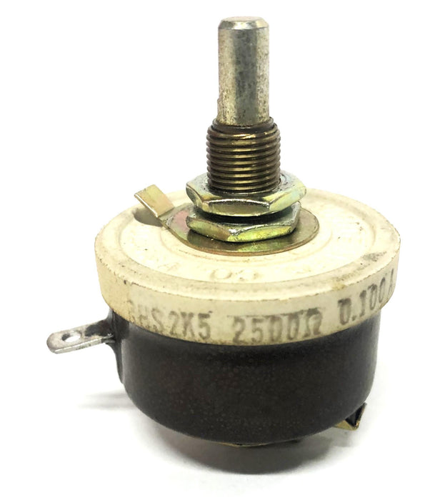 Ohmite 25W Model H 2K5 Rheostat 0160 RHS2K5 NOS
