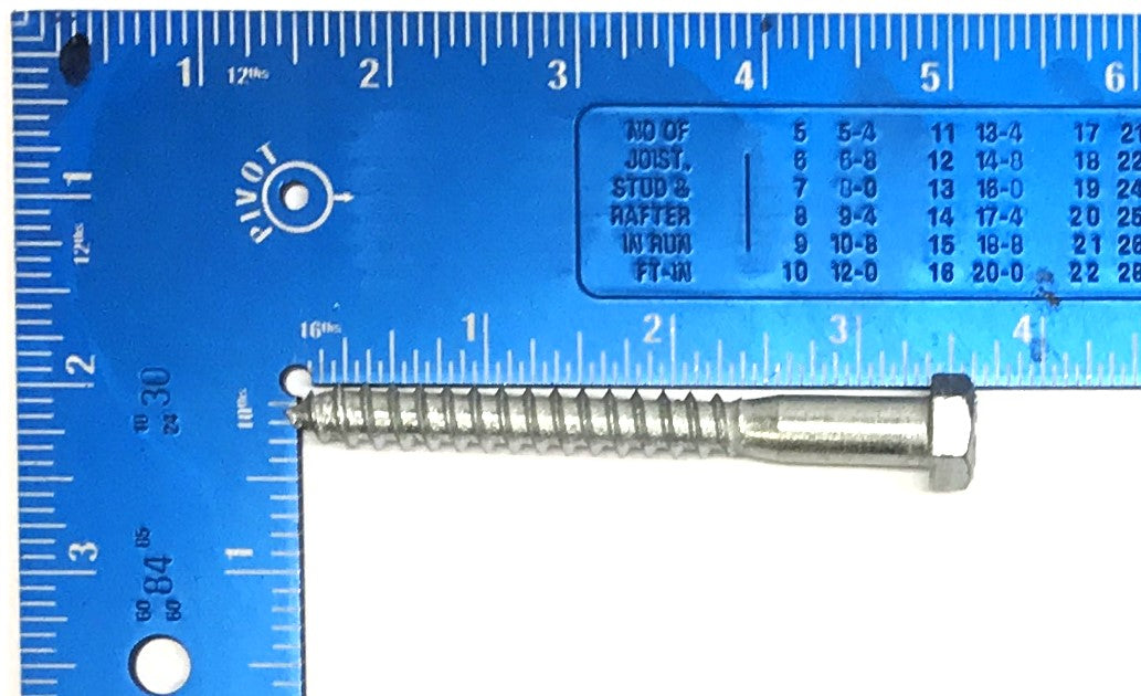 LB Nominal 3/8" x 3-3/8" 307A Hex Head Lag Screw [Lot of 20] NOS