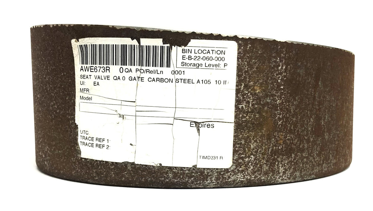 Unbranded A105 10 Inch Carbon Steel Gate Valve Seat AWE673R NOS