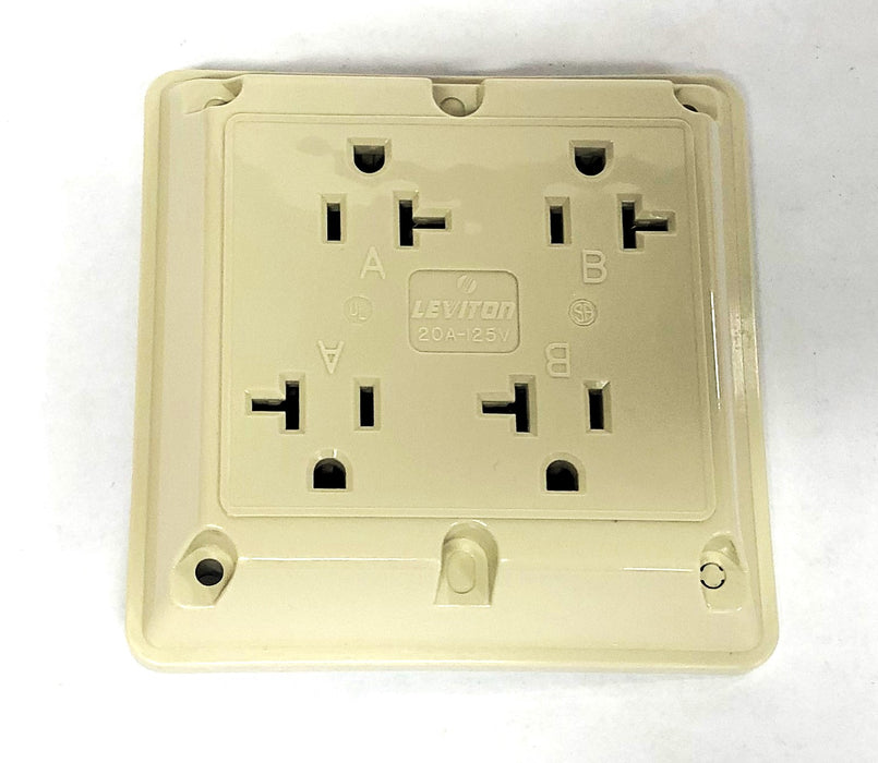 Leviton Extra Heavy Duty 4-in-1 Grounding Receptacle 21254-I NOS