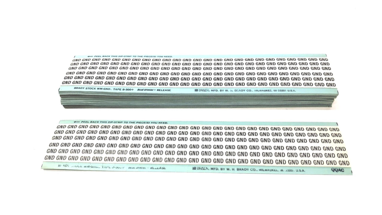 Brady Box of (25) B-500 GND Wire Marker Cards WM-GND NOS