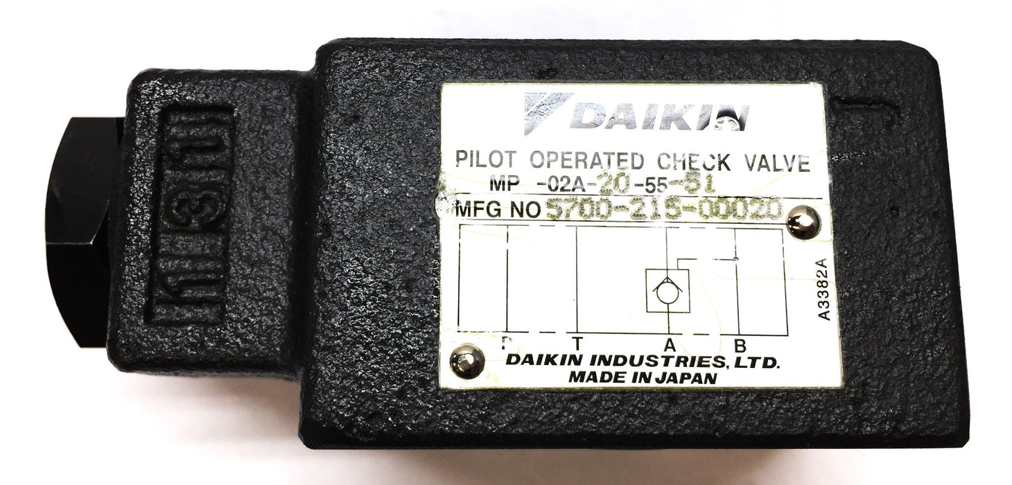 Daikin Check Valve MP-02A-20-55-51 NOS