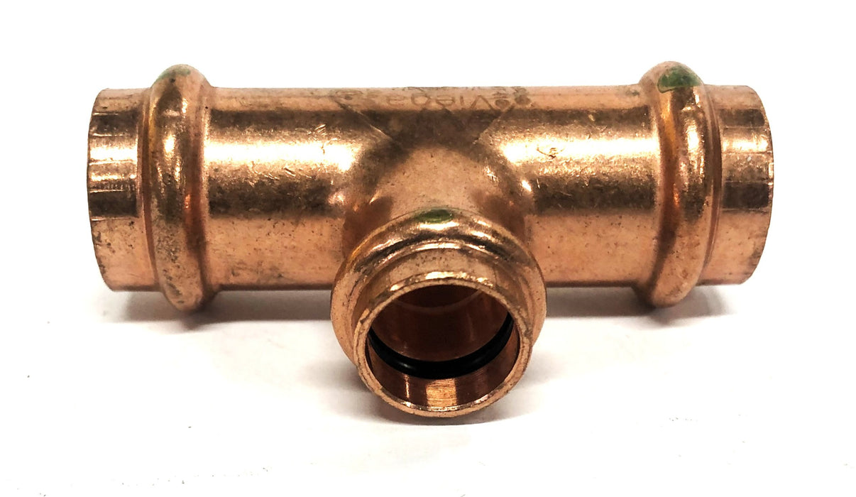 Viega NSF-61 Copper Reducer Tee 3/4x3/42x1/2 Inch [Lot of 2] NOS
