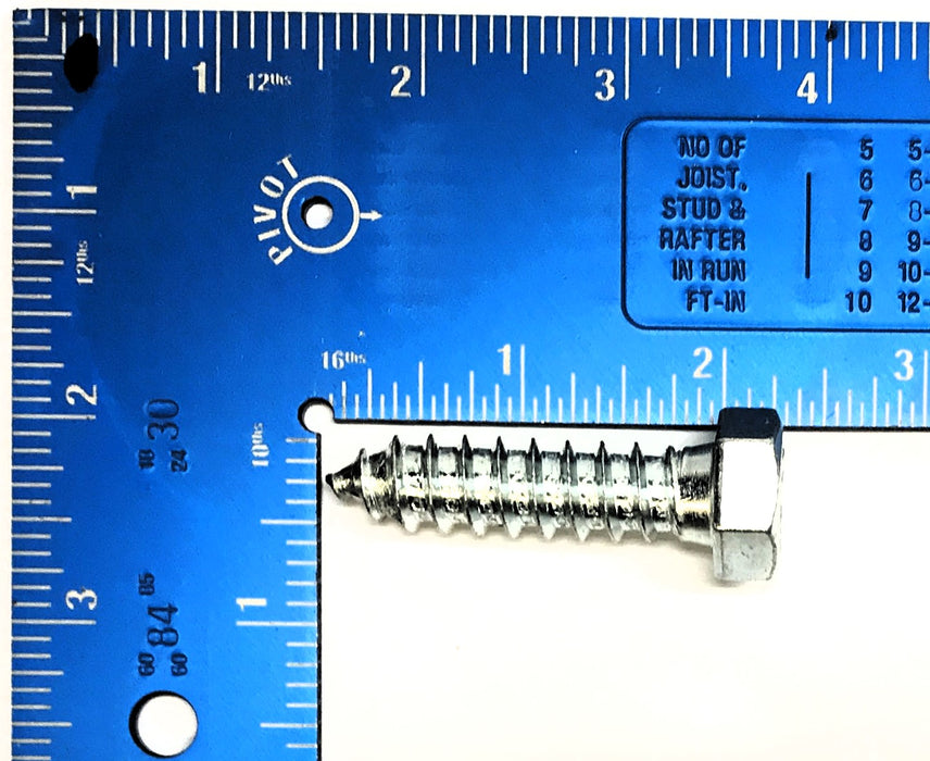 LB Nominal 1/2" x 2" 307A Hex Head Lag Screw [Lot of 45] NOS