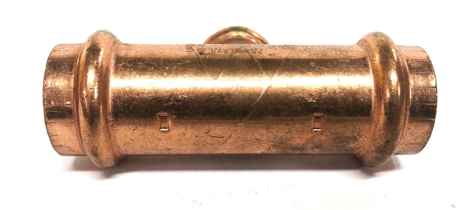 Viega NSF-61 Copper Reducer Tee 3/4x3/42x1/2 Inch [Lot of 2] NOS