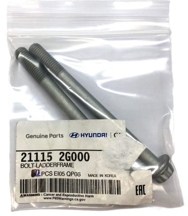 Hyundai Ladder Frame Bolt 21115 2G000 [Lot of 2] NOS