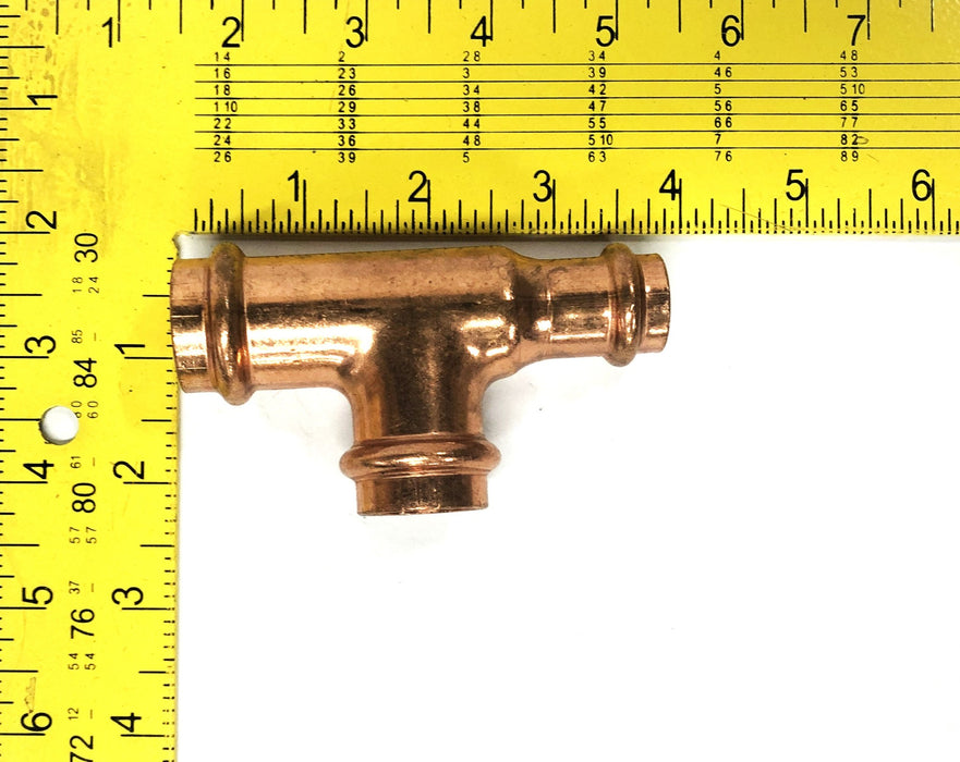 Viega NSF-61 Copper Reducer Tee 3/4x1/2x3/4 Inch [Lot of 3] NOS