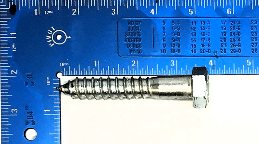 LB Nominal 5/8" x 3-1/2" 307A Hex Head Lag Screw [Lot of 8] NOS
