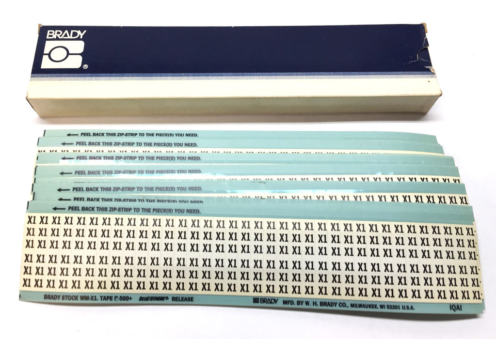 Brady X1 Wire Marker Label Card Pack (20pcs) WM-X1 NOS