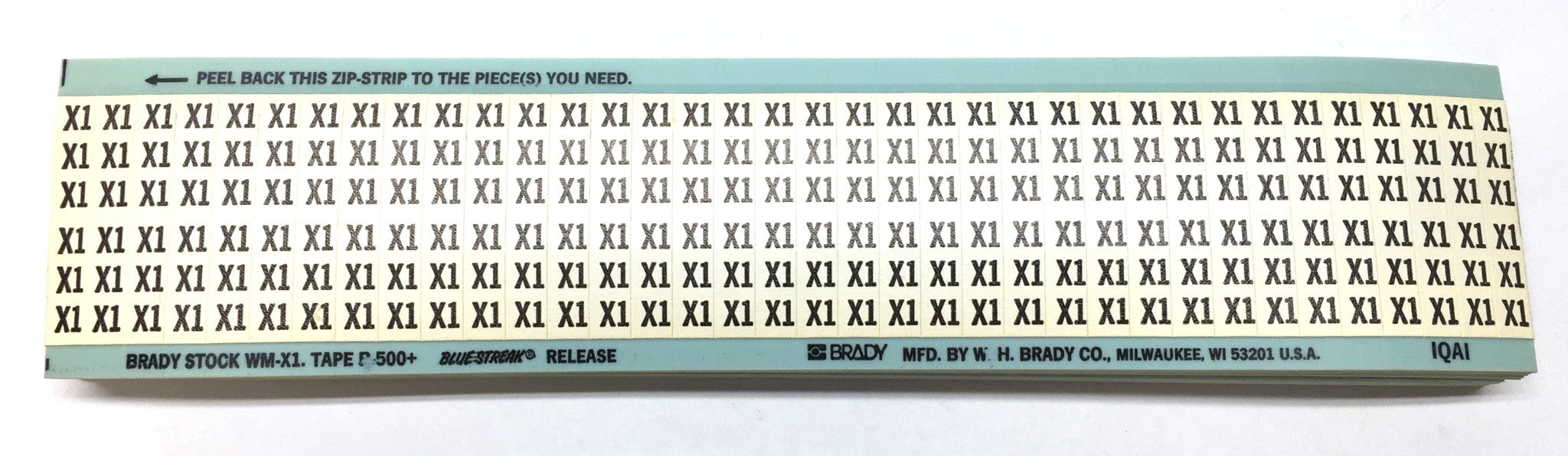 Brady X1 Wire Marker Label Card Pack (20pcs) WM-X1 NOS