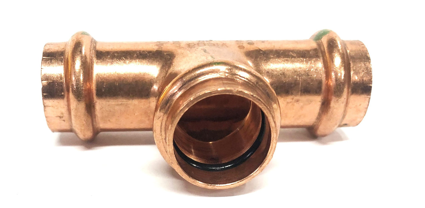 Viega NSF-61 Copper Reducer Tee 3/4 Inch [Lot of 5] NOS