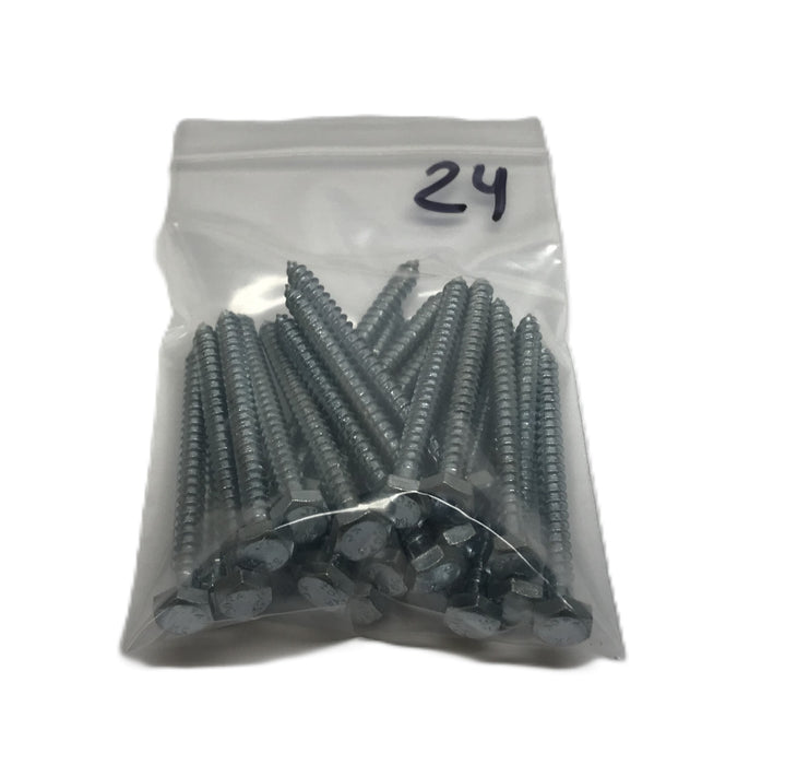 XC Nominal 1/4" x 3" 307A Hex Head Lag Screw [Lot of 24] NOS