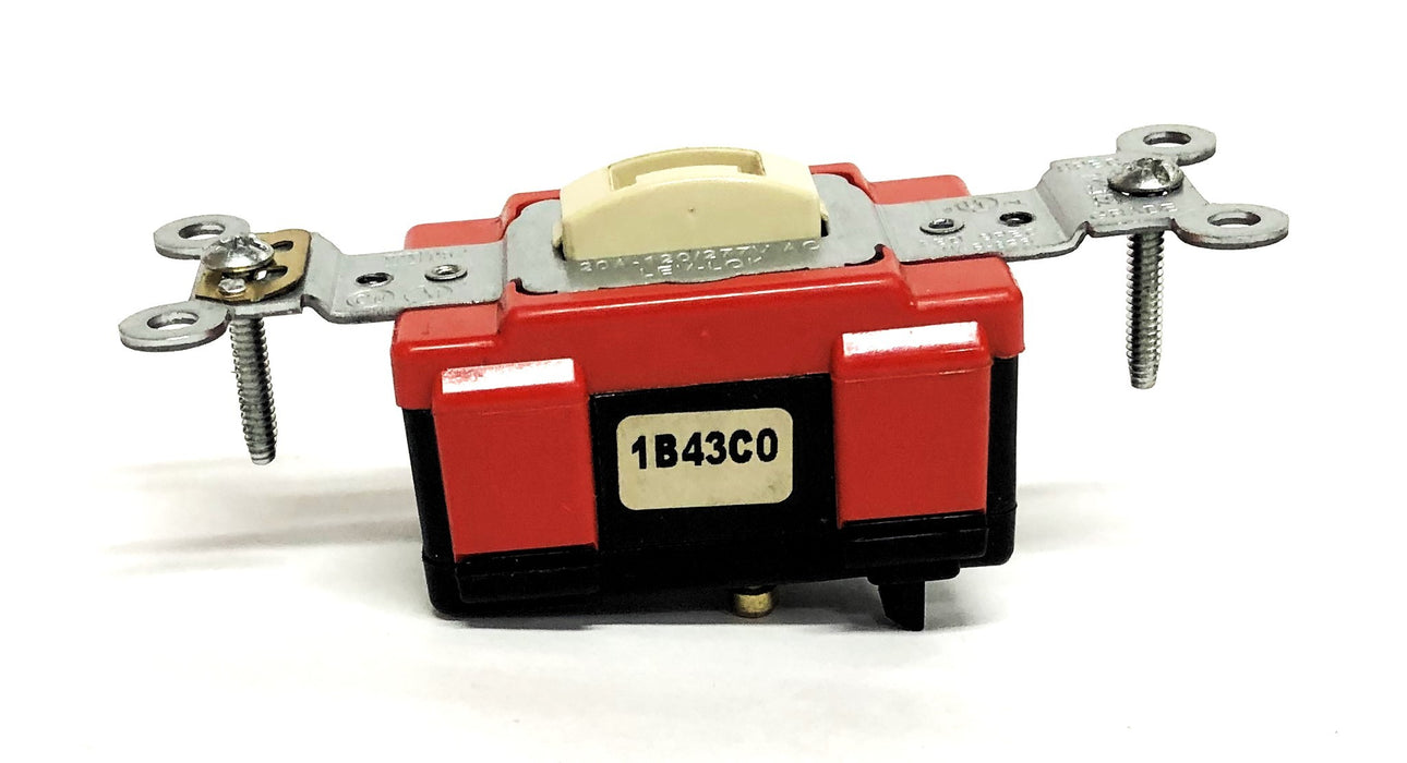 Leviton Ivory 20A 120/2477VAC Industrial Grade Locking Switch M1221-IL NOS