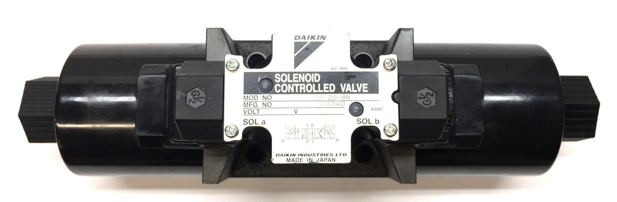 Daikin Solenoid Controlled Valve KSO-G03-4CP-20-8N NOS