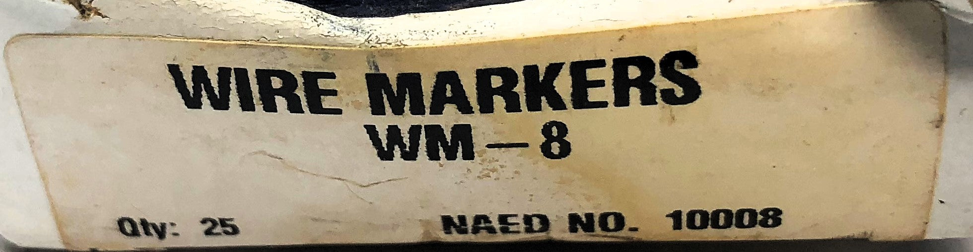 Brady Box of (25) B-500 #8 Wire Marker Cards WM-8 NOS
