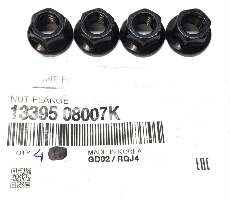 Hyundai Flange Nut 13395 08007K [Lot of 4] NOS