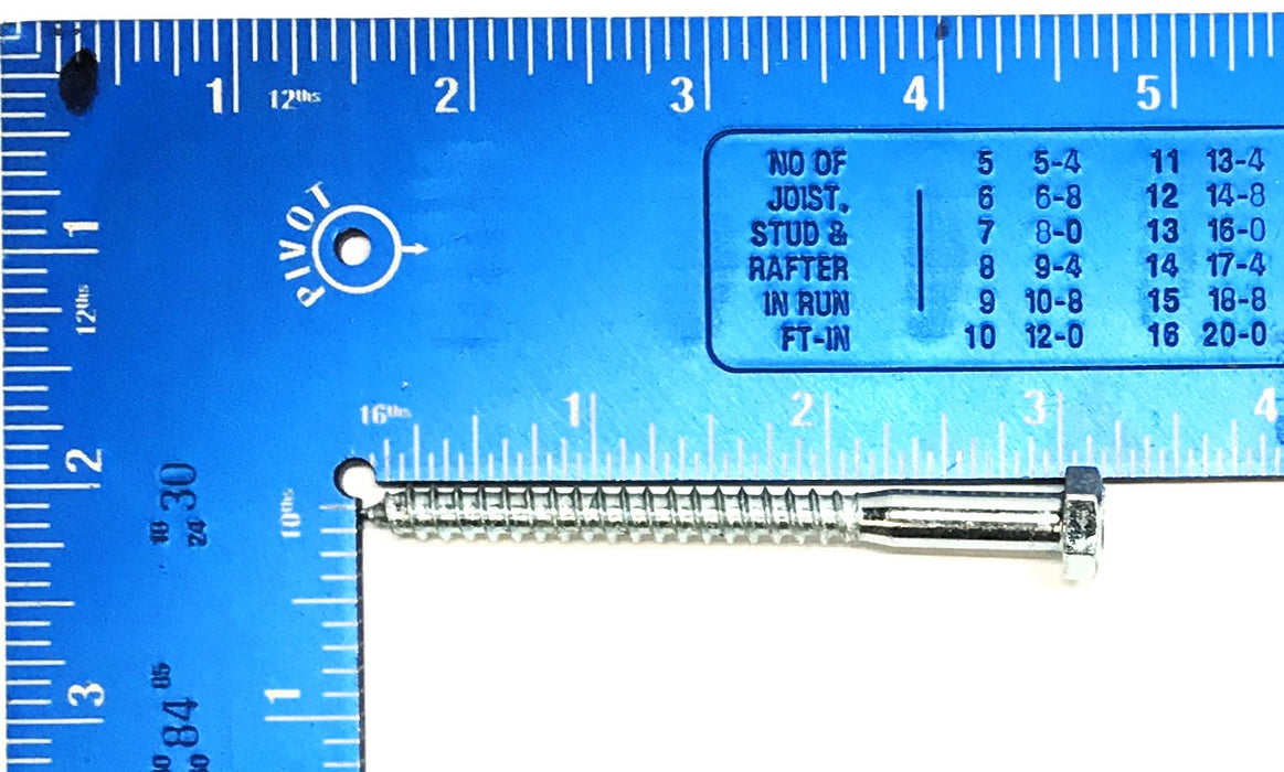 LB Nominal 1/4" x 3" 307A Hex Head Lag Screw [Lot of 26] NOS