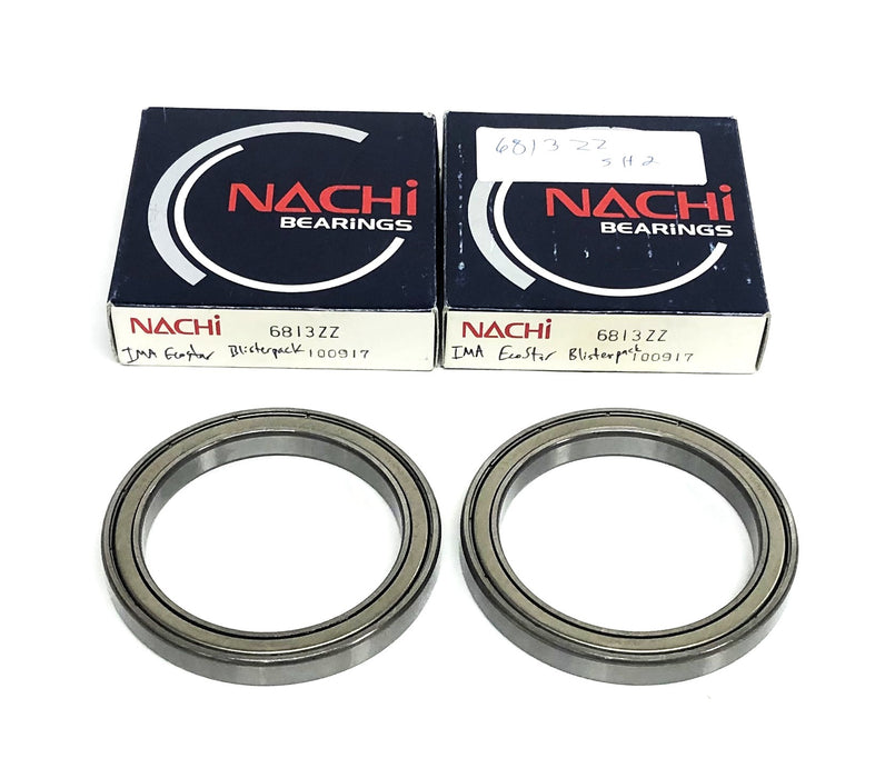 Nachi Ball Bearing 6813ZZ [Lot of 2] NOS