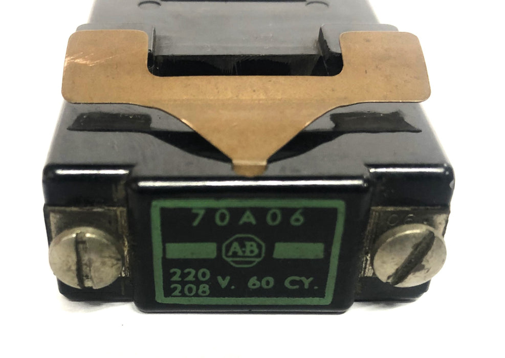Allen-Bradley 220/208V 60CY Coil 70A06 [Lot of 2] USED