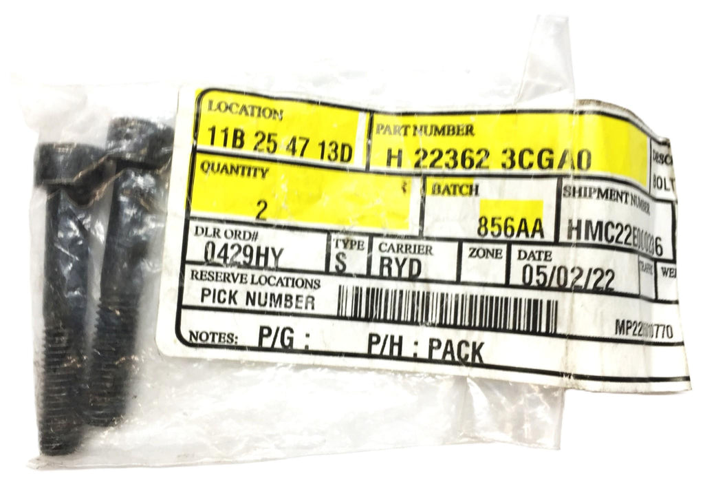 Hyundai/Genesis Bolt 22362 3CGA0 [Lot of 2] NOS