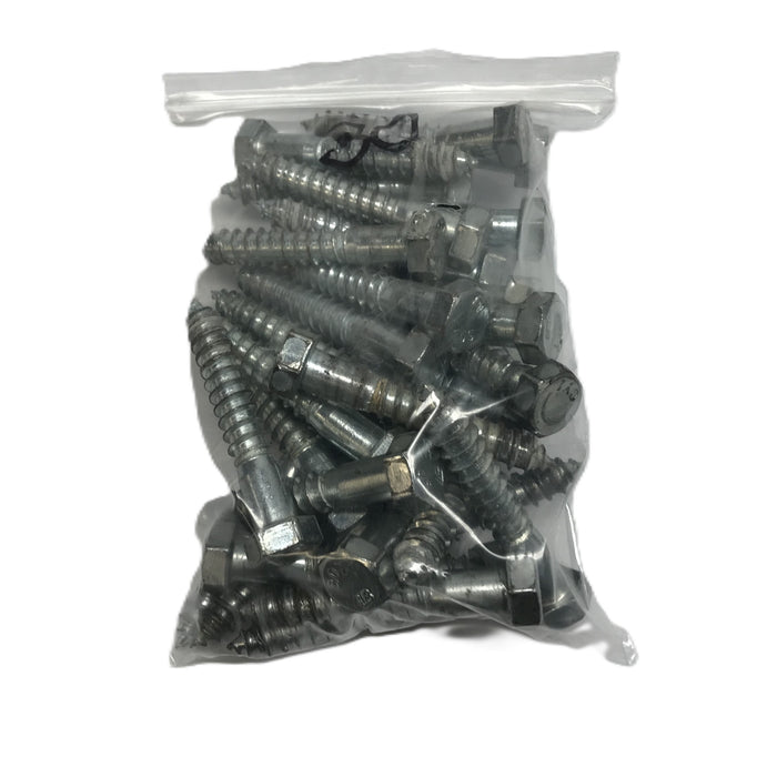 LB Nominal 1/2" x 3" Hex Head Lag Screw [Lot of 30] USED