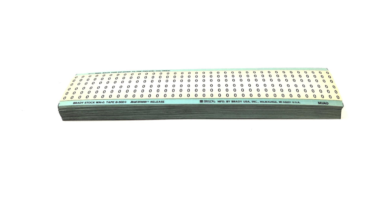 Brady B-500 O Wire Marker Card WM-O (WM-O-CAP) [Lot of 22] NOS