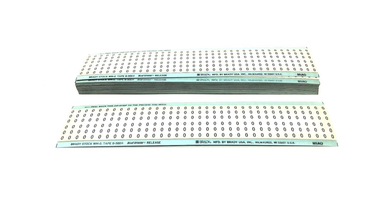 Brady B-500 O Wire Marker Card WM-O (WM-O-CAP) [Lot of 22] NOS