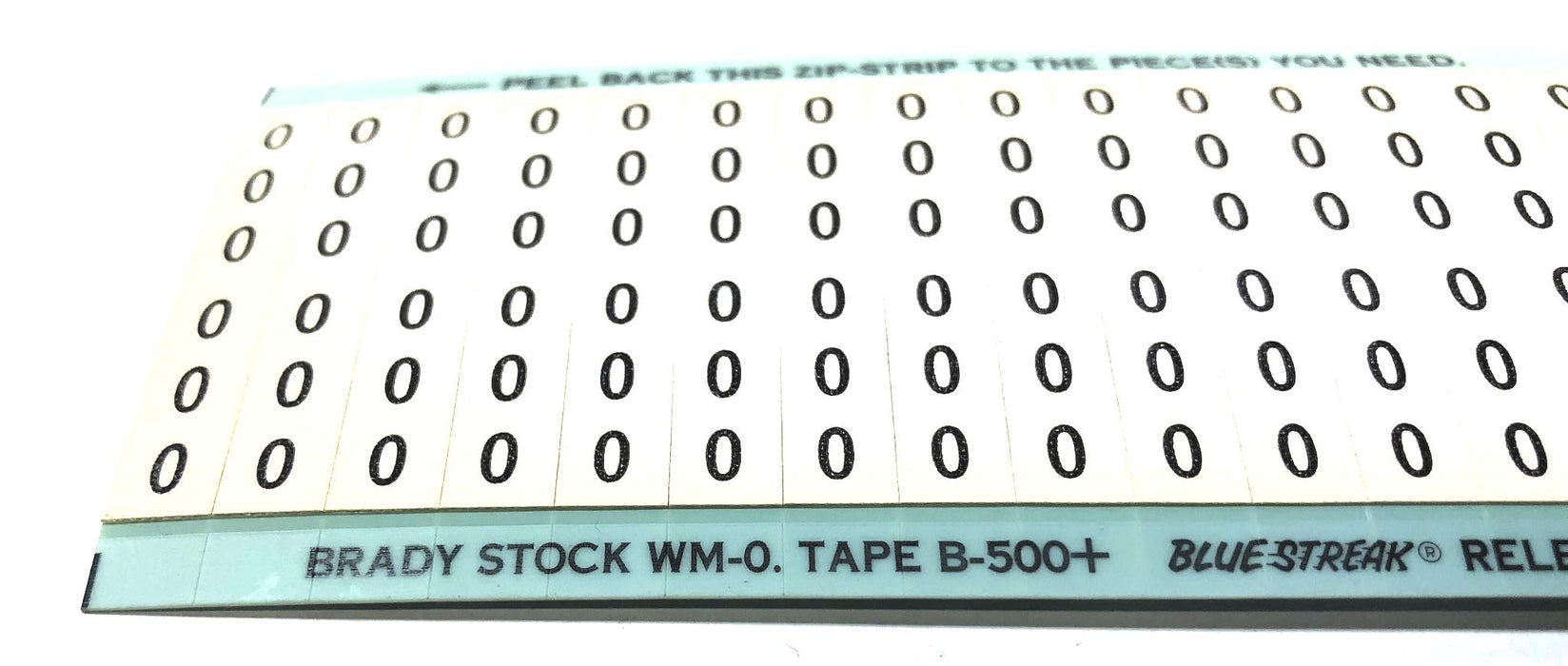 Brady B-500 O Wire Marker Card WM-O (WM-O-CAP) [Lot of 22] NOS