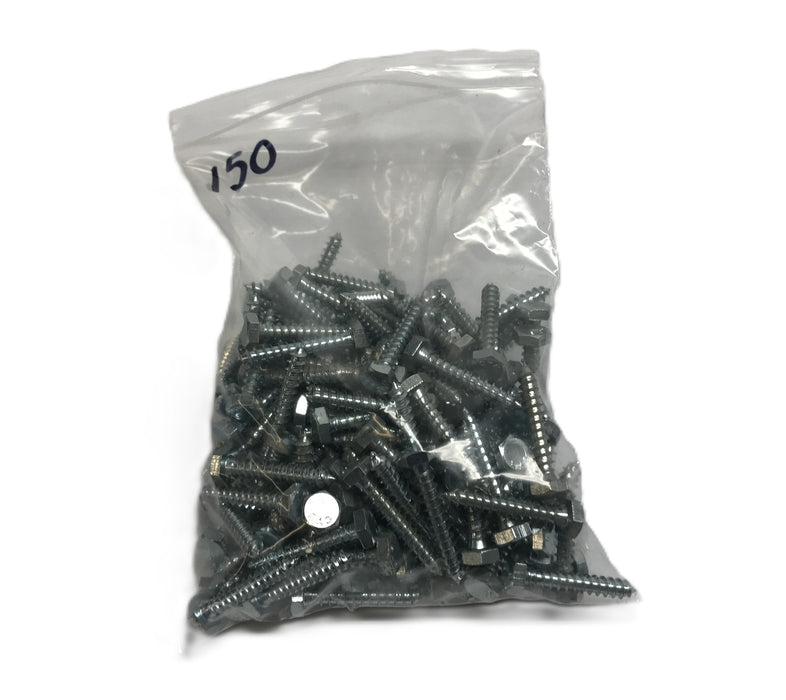 CYB Nominal 1/4" x 1-1/2" Hex Head Lag Screw [Lot of 150] NOS