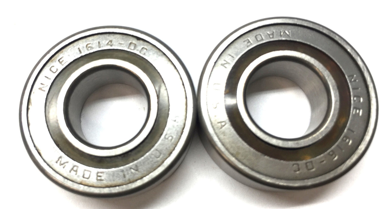NICE Sealed Roller Ball Bearing Assembly 1616DC [Lot of 2] NOS