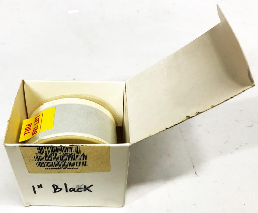Brady Vinyl Label Tape Black 1 inch x 50 feet 42043 NOS