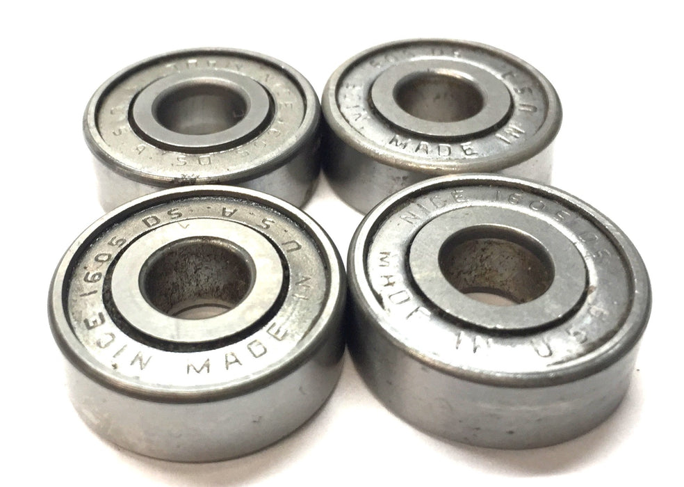 NICE Sealed Roller Ball Bearing 1605DS [Lot of 4] NOS