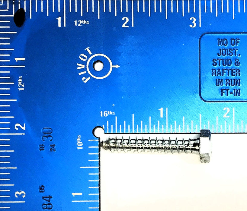 CYB Nominal 1/4" x 1-1/2" Hex Head Lag Screw [Lot of 100] NOS