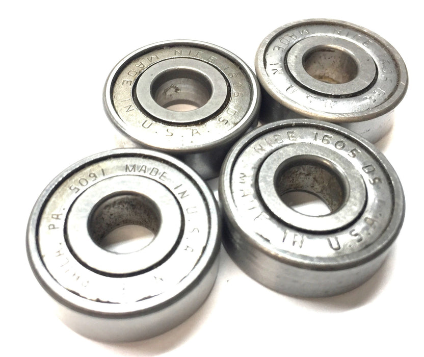 NICE Sealed Roller Ball Bearing 1605DS [Lot of 4] NOS