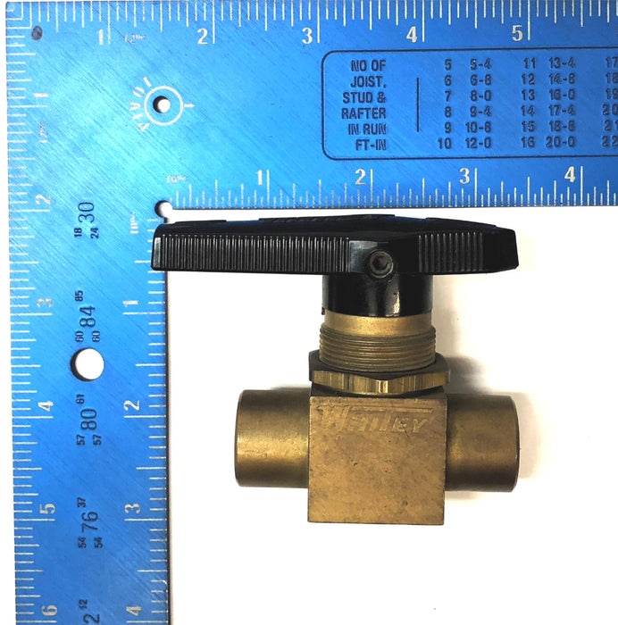 Whitey Brass Ball Valve B-44F6 NOS