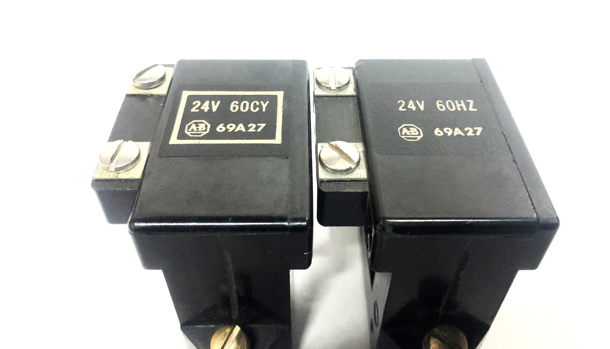 Allen-Bradley 24V 60CY Coil 69A27 [Lot of 2] NOS