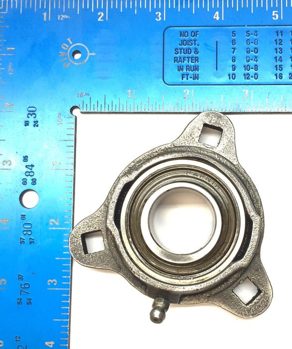 Fafnir Flanged 3-Bolt Bearing Unit w/Zerk Fitting T26654M (RA100) (No Box) NOS