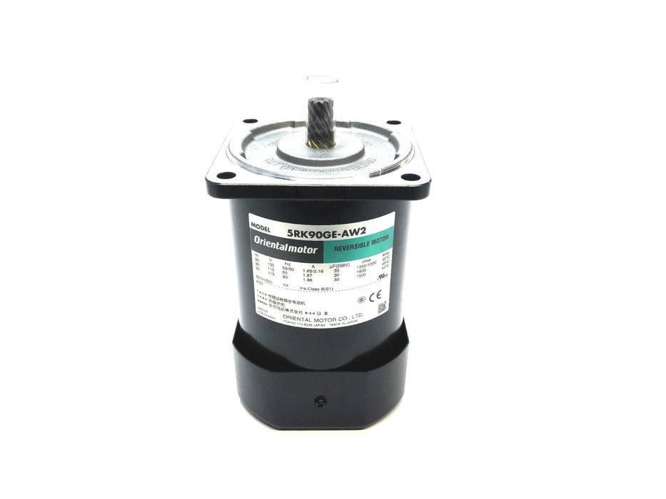 Oriental Motor Reversible Motor 5RK90GE-AW2J (5RK90GE-AW2/CH350CFAUL2) NOS