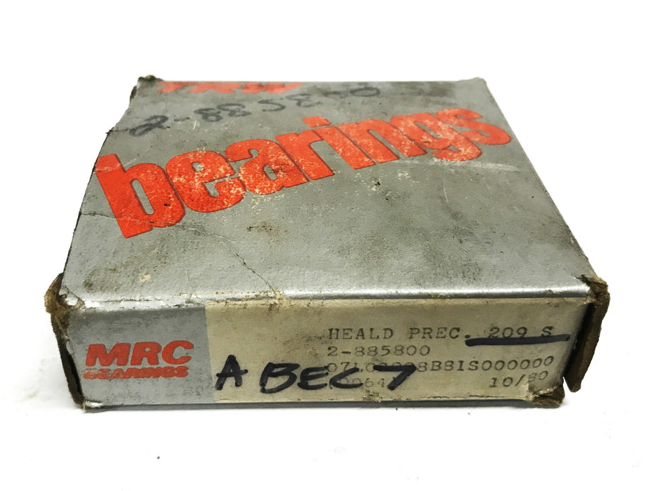 MRC Angular Contact Ball Bearing 209S-ABEC7 NOS