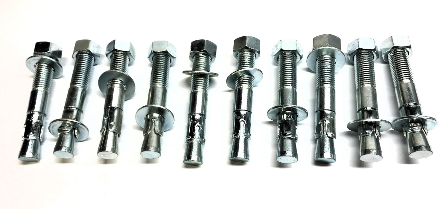 Powers 7/8" x 6" Wedge Anchor W/ Hex Nut and Washer [Lot of 10] NOS
