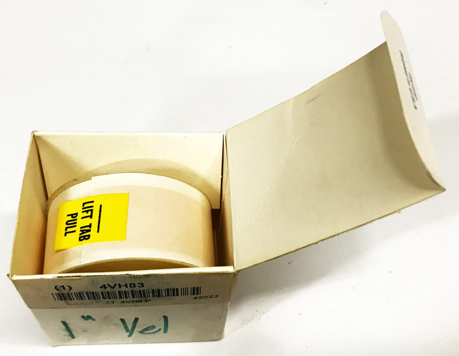 Brady Vinyl Label Tape Yellow 1 inch x 50 feet 42023 NOS