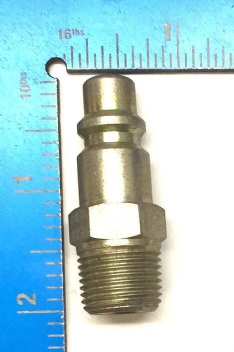 Foster 3/8" One Way Shut-Off Quick Disconnect Plug Coupling 42-4 [Lot of 3] NOS