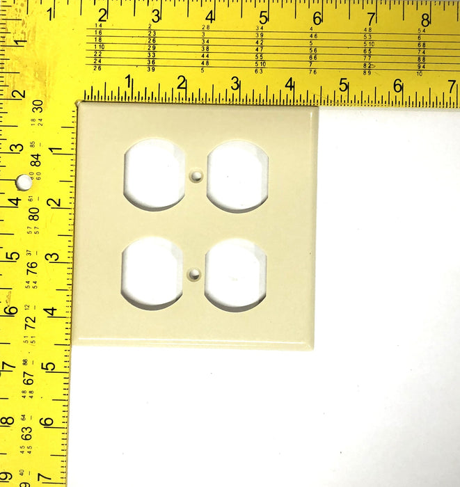 Leviton 2 Gange duplex Device Receptacle Wallplate 001-86016 [Lot of 8] NOS