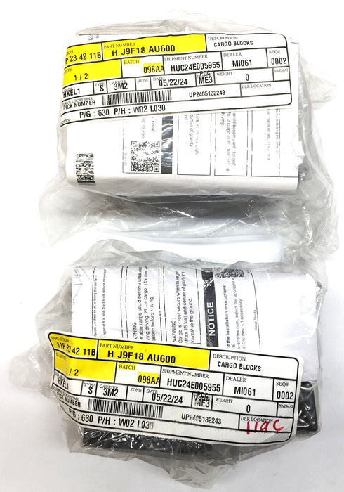 Hyundai Cargo Block Pack (4pcs) J9F18 AU600 [Lot of 2] NOS