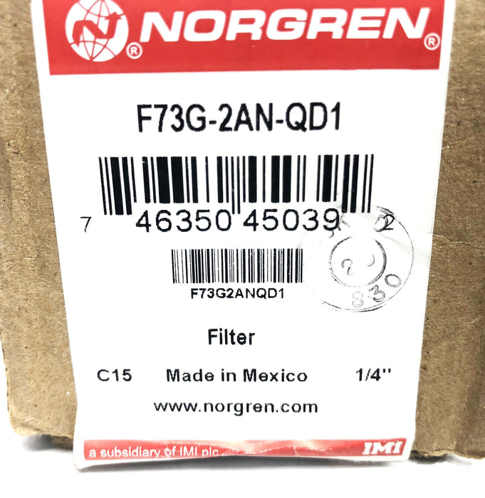Norgren Excelon 1/4 Inch Filter F73G-2AN-QD1 NOS