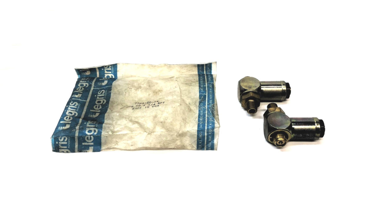 Legris Pack of (2) 3.8 OD x 1/4 NPT Fitting 7785-60-14 NOS